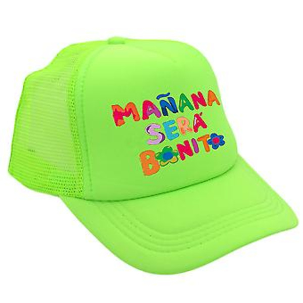 Manana Sera Bonito Mesh Cap Karol G Baseball Cap Tryk Åndbar Par Hat Kvinde Justerbar Visir Caps (Fluorescerende Grøn)