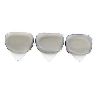 3 Gitarrplektrum Tumfingerplektrum 0.6/0.96/1.2mm för Bas Akustisk Gitarr (Grå)