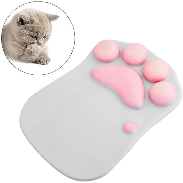 Musmatta med kattklo och handledsstöd, bärbar halkfri ergonomisk G