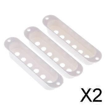 2X 3 stk. Elektrisk gitar pickup Single Coil Covers for Pickup Hvit
