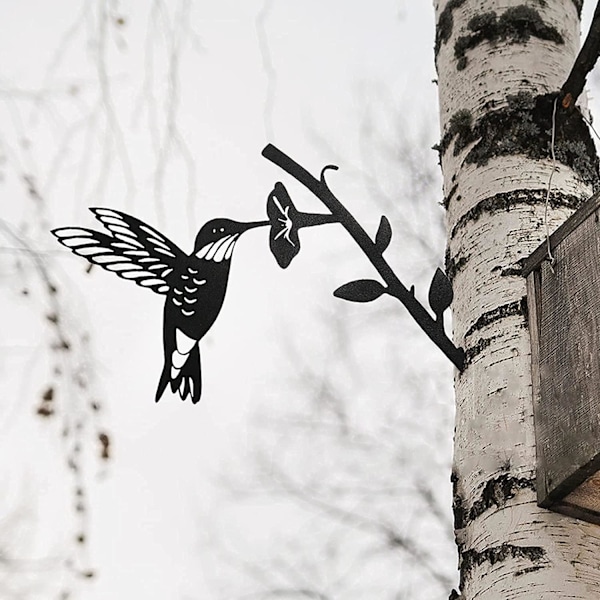 Stål Kolibri Rustik Have Dekoration Metal Fugle Have Dek