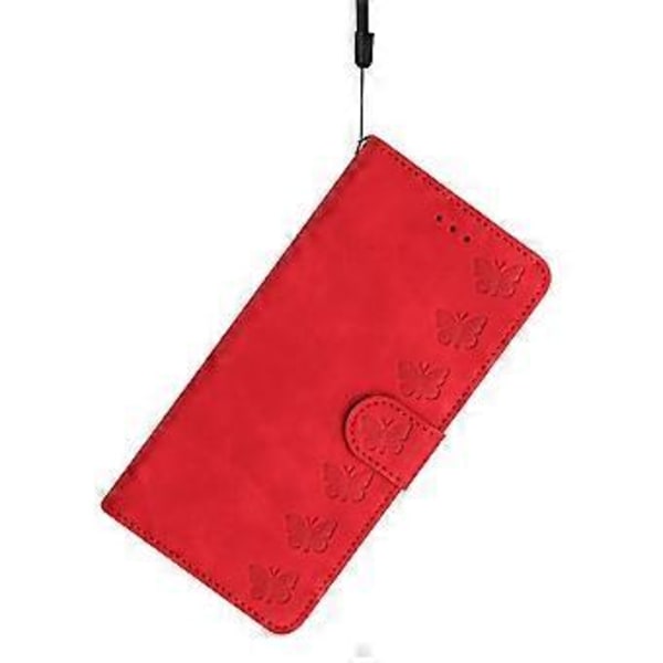Til Samsung Galaxy A35 5G Etui PU Læder Wallet Stand Sommerfugl Præget Telefon Cover (Style F)
