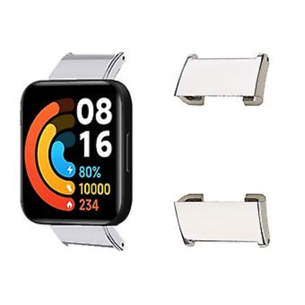 1 Par Armbandsadapter Länkfäste för Watch 2/Watch Lite 2 (Silver)