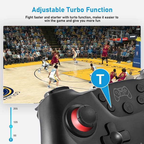 Switch Controller, Trådløs Pro Controller Gamepad kompatibel med