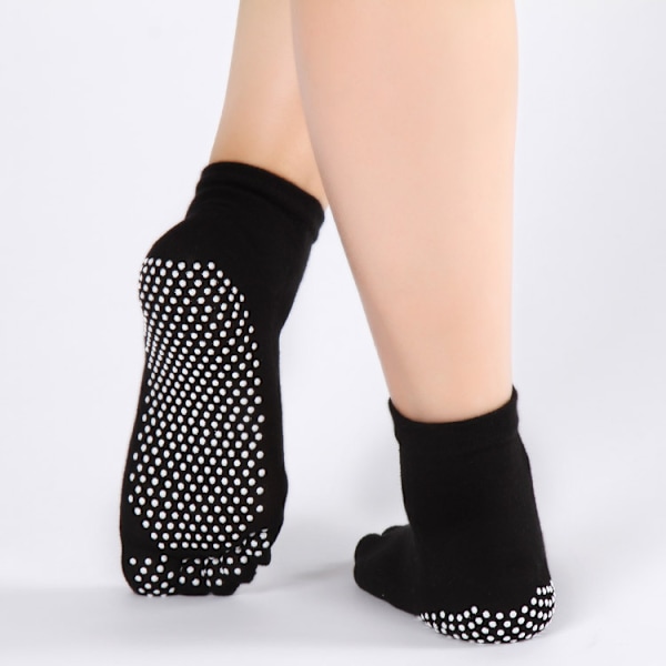 Women's Yoga Socks Non-slip Cotton Socks, Woman Socks with Toes f