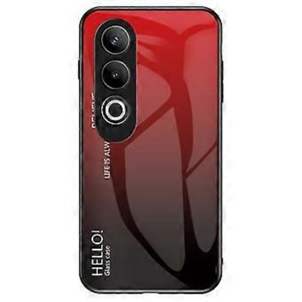 Til OnePlus Nord CE4 5G Etui Hærdet Glas Gradient Farve Telefon Cover (Style D)
