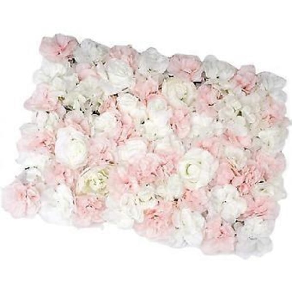 Konstgjorda blompaneler av silkestyg för heminredning, skyltfönster och montrar (Rosa)