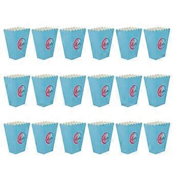 18 st Mini Presentaskar Popcorn Favoritaskar Sandwichbehållare Pommes Frites Ornament Pojke
