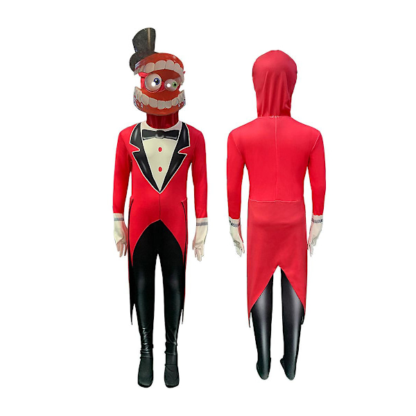 Fantastiska digitala cirkus cosplay-dräkt digital cirkus cosplay unisex komplett set karneval festdräkt för barn julklapp Caine 110