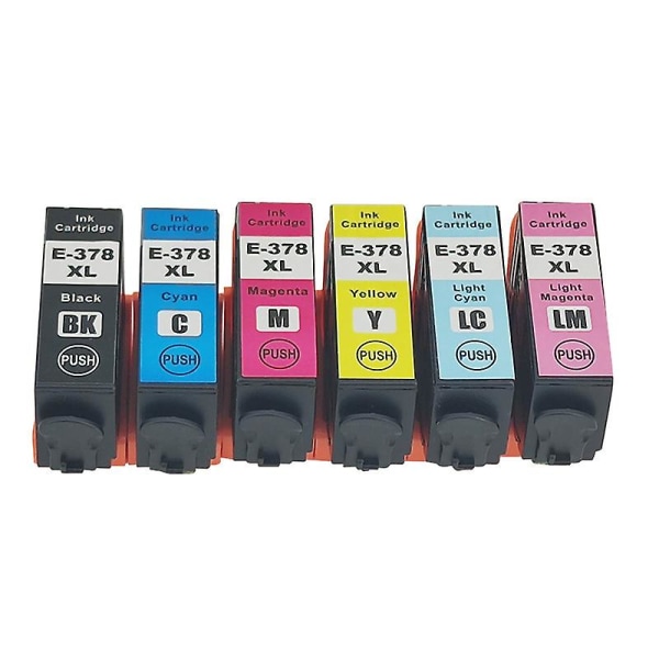 For Epson 378xl T378xl Color Compatible Printer Ink Cartridge For Epson Xp-8500/xp-8505/xp-8600/xp8605/xp-8700/xp-1500 1SET