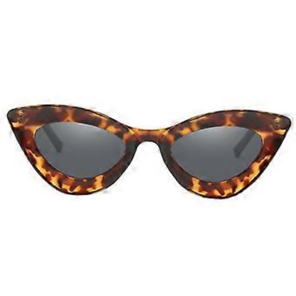 Dame Solbriller Klassisk Designer Triangel Briller UV 400 Shades( Leopard)