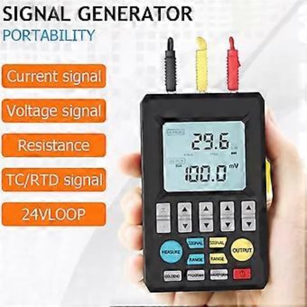 Signalgeneratorer Portabla Signalkällor Ström- och RTD-termoelement Resistans Analog Handhållen