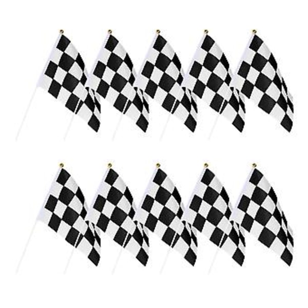 10 st Rutig Racing Flag Racing Signal Flag Heja Flag Race Rutig Flagga