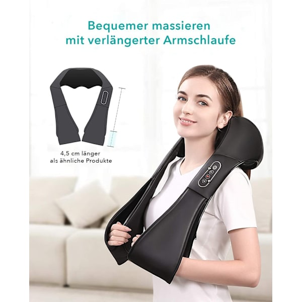 Auton koti sähköinen olkapää- ja niskahuivi, Shiatsu-hieroja, hieroja lämmityksellä niskaan, selkään ja olkapäähän