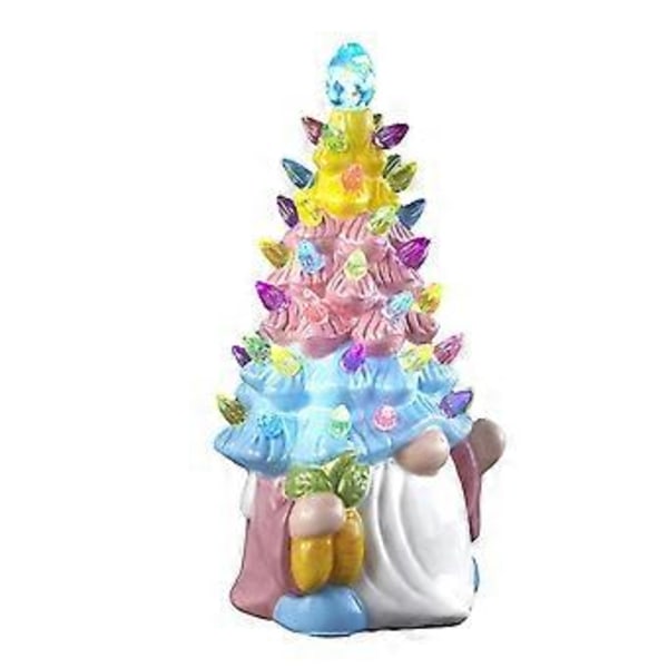 Ljuslykta Trädgårdstomte Staty, Resin Tomte Figur Roliga Tomtar Trädgårdsdekorationer för Utomhus Patio Yard Bakgård Bordsskåp Dekor ( )