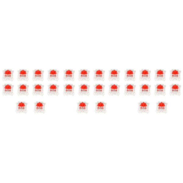 30 st plast för Cherry Red 3-pin Mx Rgb mekanisk brytare tangentbord