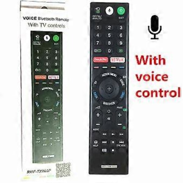 RMF-TX200P För Sony 4K Android Röst Bluetooth TV Fjärrkontroll RMF-TX500E