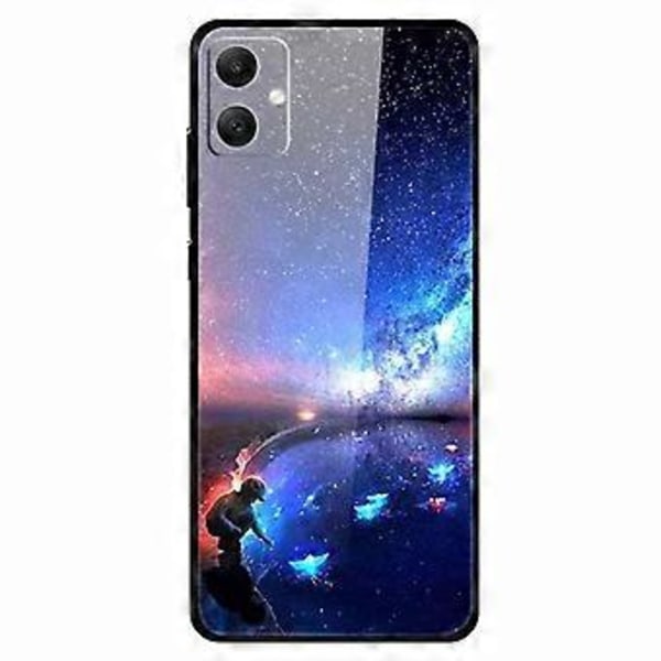 Samsung Galaxy A05 4G -puhelinkotelo PC+Karkaistu lasi+TPU Iskunkestävä suojakuori (Star Talk Wish)