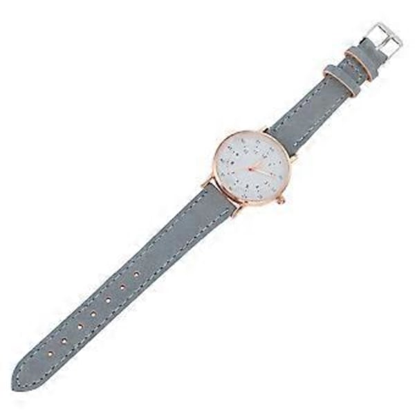 Dam Armbandsur PU Läderrem Klocka Kvinnor Casual Klocka Fritid Digital Klocka