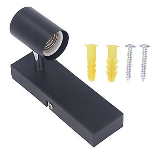 Spår Vägglampa Armatur E26 E27 Justerbar Taklampa Armatur Väggmonterad Glödlampshållare Sockel 85‑265V