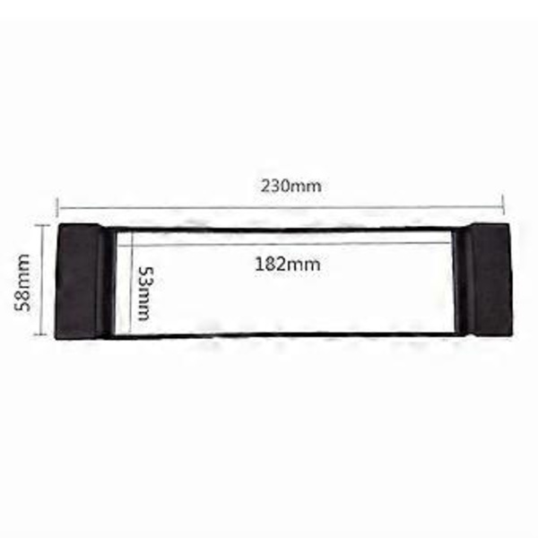 2 stk. Fascia 1 Din Ramme til Seat Stereo Facia Plade Instrumentbræt