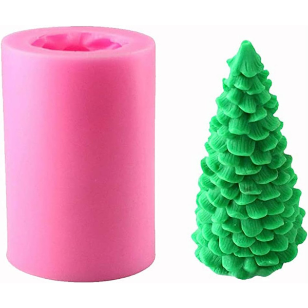 Stearinlys Dekoration Juletræ Form Værktøjer 3D Juletræ Sha