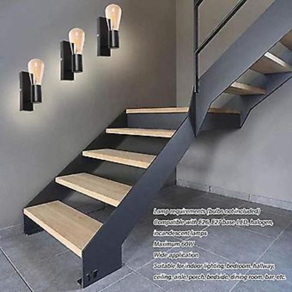 Spår Vägglampa Armatur E26 E27 Justerbar Taklampa Armatur Väggmonterad Glödlampshållare Sockel 85‑265V
