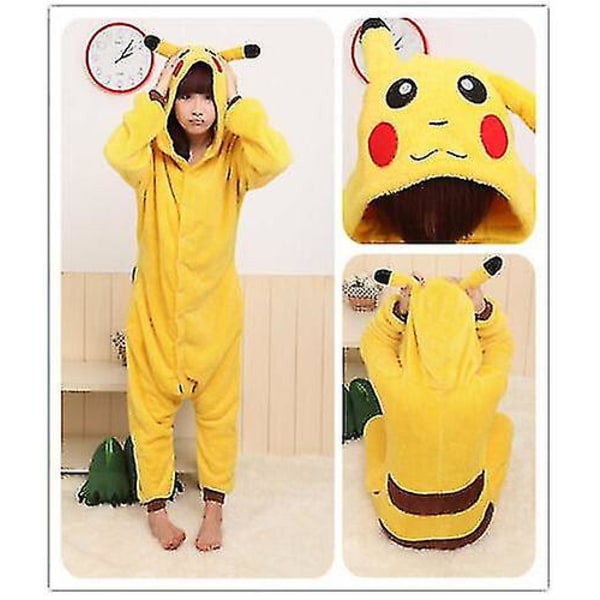 Halloween Unisex Fancy Dress Costume Hoodies Pajamas Sleep Wear Pikachu Pikachu S for 150 to 160cm