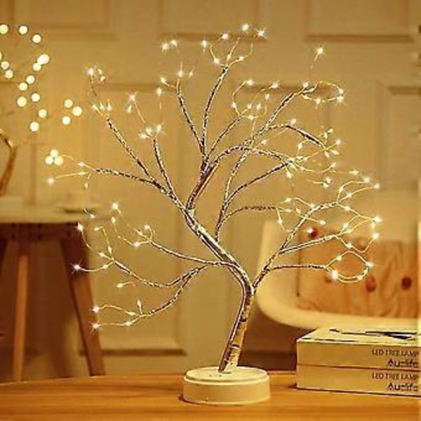 LED Trelys Warm Hvit USB Bonsai Trelys Justerbare Grener Batteridrevet Dekorative Trelys Små Trelys Julepynt