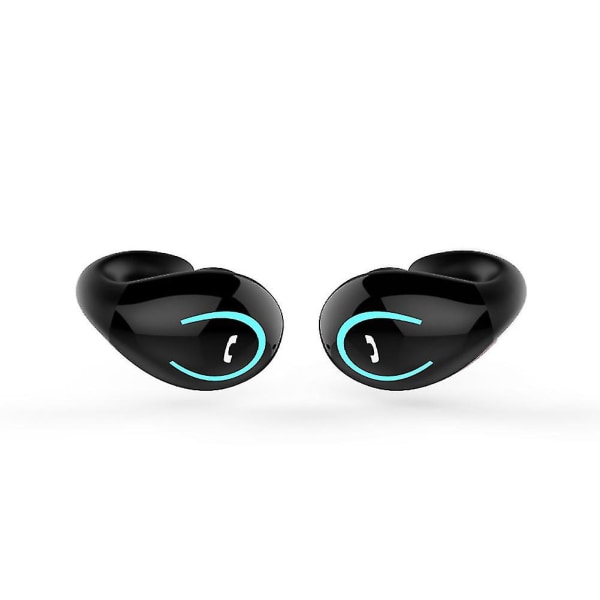Yx08 Wireless Tws hörlurar, Bluetooth 5.0 sport hörlurar, clip-on stereo spelheadset för iPhone Xiaomi Bluetooth hörlurar Svarta