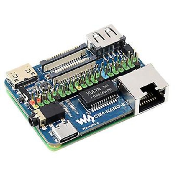 Udvidelseskort til Raspberry Nano-CM4-B til Compute Module 4 Lite / EMMC Bundplade 40Pin GPIO