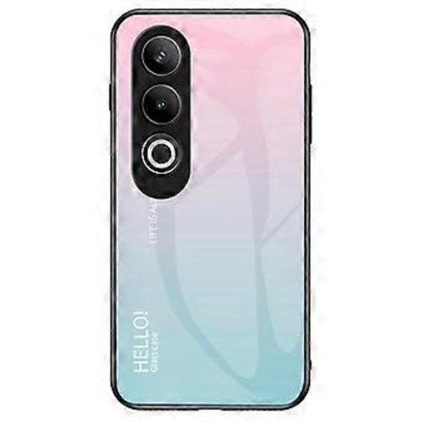 Til OnePlus Nord CE4 5G Etui Hærdet Glas Gradient Farve Telefon Cover (Style B)