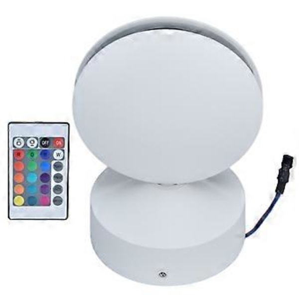 360 Grader Lysende Væglampe RGB Fjernbetjening 10W Spot Light til Stue AC85265V