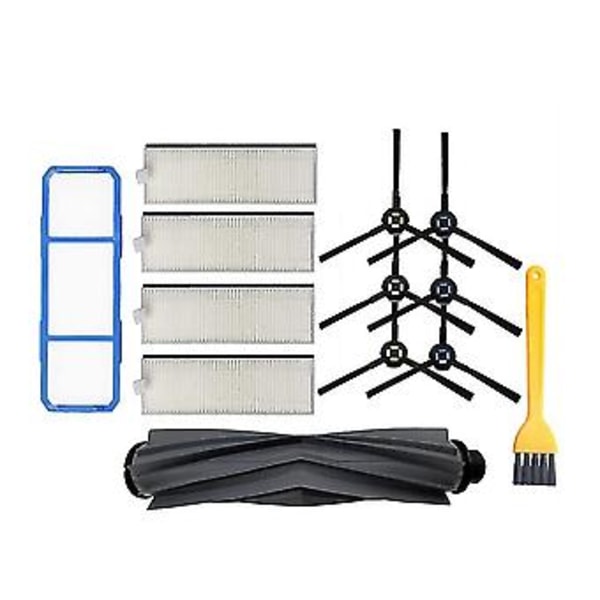 Hovedbørste, sidebørste, HEPA-filterdeler for Silvercrest SSR1 SSRA1 A9S A9 A7 robotstøvsuger R ( )
