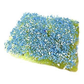 Græsrede Model Simulation Turf Terræn Model Kunstgræs til Tog (blå hvid)