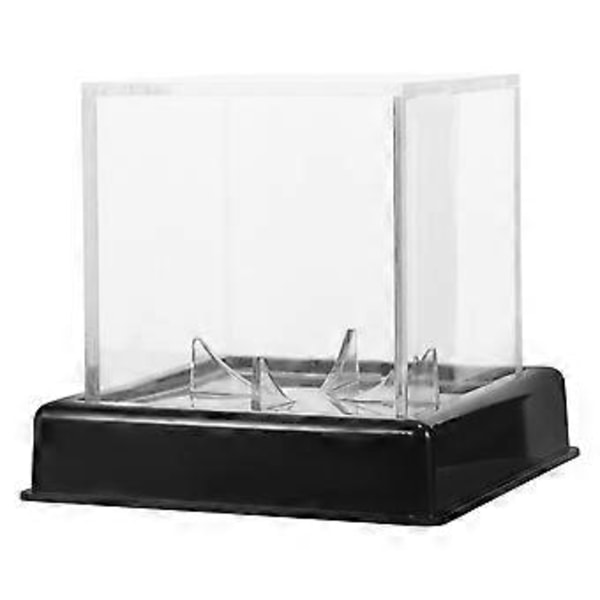 Fyrkantig Baseball Display Case Klar Plastkub Baseballhållare Transparent Visningsbox