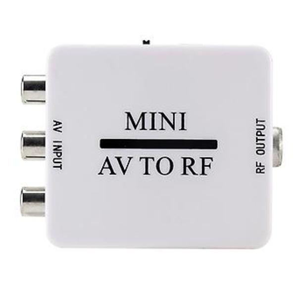 AV-RF-videomuunnin (tukee RF 67,25 MHz, 61,25 MHz) ( )