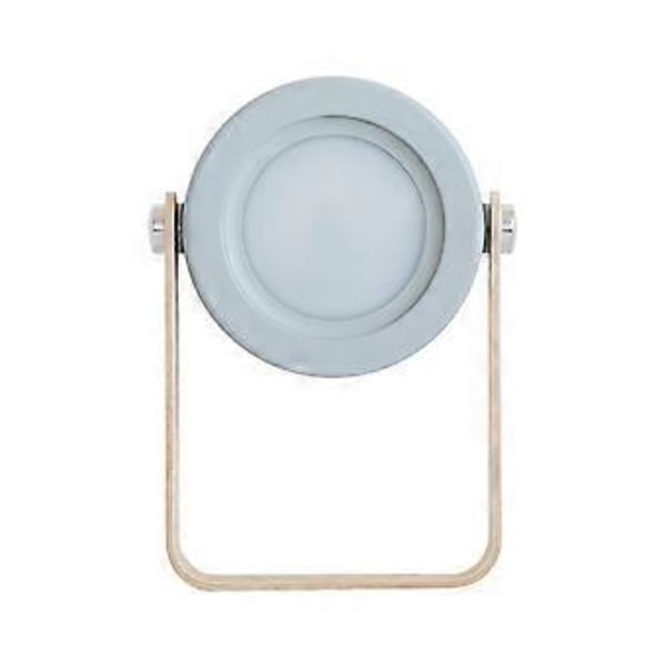 Grått Bordlampe, Bærbar Sammenleggbar Teleskopisk Nattlampe, LED Leselampe med Trehåndtak, 3 Lysstyrkenivåer, Justerbar Lysstyrke, USB-Lading