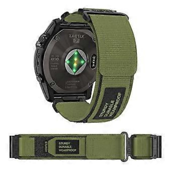 Til Garmin Fenix 7/Forerunner 965/955/945/935 Urrem 22mm Robust Nylon Sportsrem (Style C)