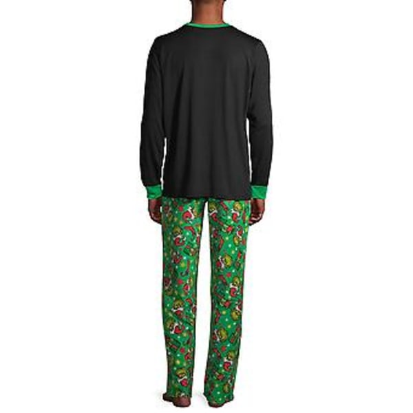Grinch-familjen Matchande Julpyjamas Sovkläder Nattkläder Julpyjamas Set (S Män)
