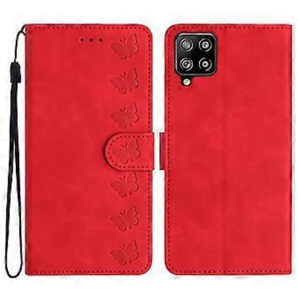 Til Galaxy M32 (Global Version) 4G Telefon Cover (Rød)