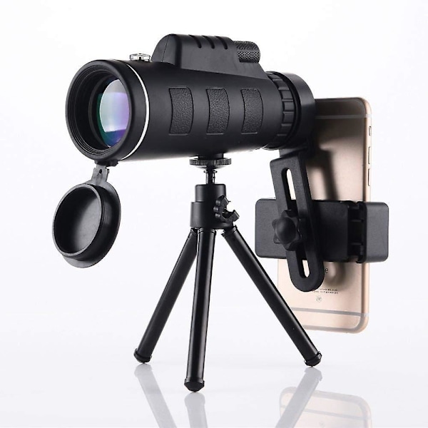 Mobile Phone Monocular Hd Telescope With High Magnification, Compass, Smart Phone Holder, Adjustable Tripod