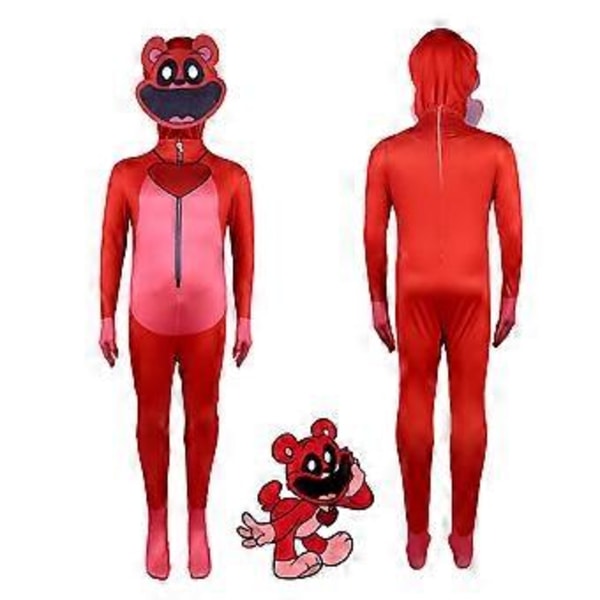 Poppy Playtime 3 Smiling Critters Cosplay Jumpsuit Catnap Miss Delight Halloween Kostume til Voksne (190 Bobby Bearhug)