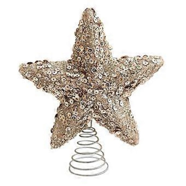 1 stk Juletre Topper Stjerne Topper Juletre Topper Glitrende Juletre Dekorasjon