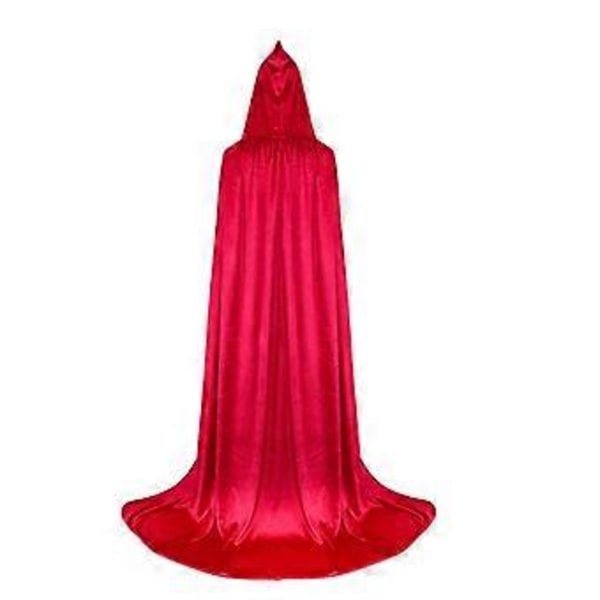 Halloween Kappe Halloween Kappe Cosplay Maskerade Kostume Heksekappe Hekse Elf Kappe Troldmandskostume (M Blå)
