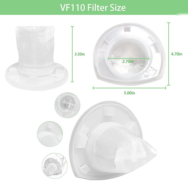Kompatibel med Black & Decker VF110 CHV1410L CHV9610 dammsugare a