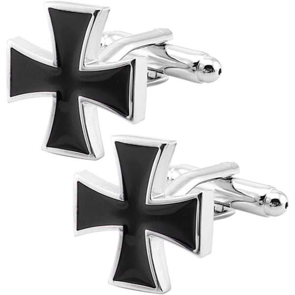 Knights Templar Cross Manchetter for Mænd og Kvinder Universal Manchetter Smykker til Fransk Skjorte Tuxedo I Gaveæske Busin