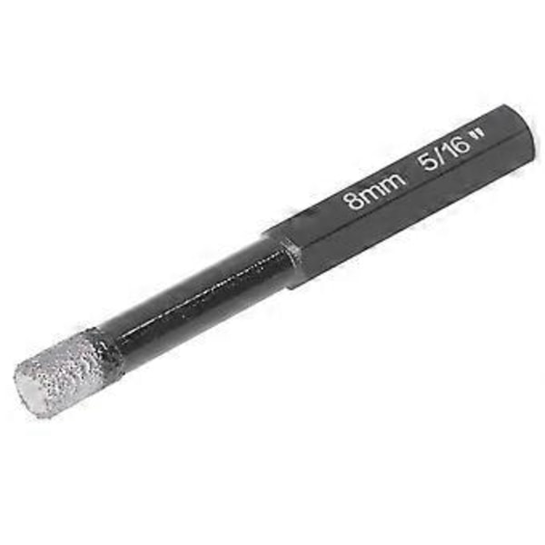 8mm Diamant Hulsav Borbit Åbner Tørskæring Hex Skaft Borværktøj til Keramikfliser ( )