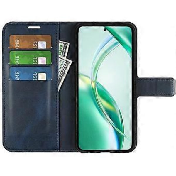 For Honor 200 Smart 5G/X7c 4G Stand Case Anti-Scratch Kalvetekstur Læder Telefon Cover (Style E)