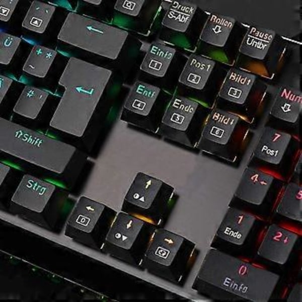 Mekaniskt tangentbord med bruna brytare, Hot Swappable för anpassning, Tyst drift för kontor &amp; hemmabruk (Justerbara gummifötter)